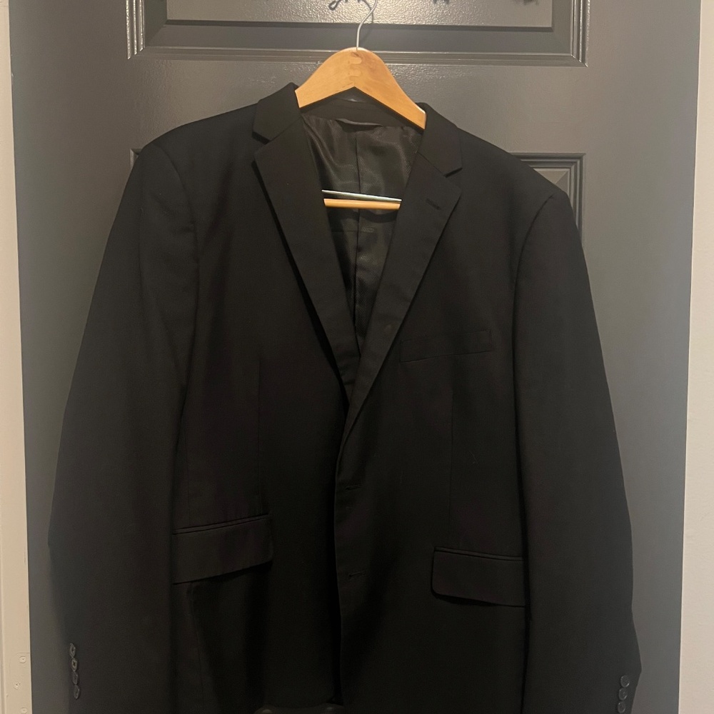 Angelo Rossi - Solid Black - Three Piece Suit - Picture 2 of 6